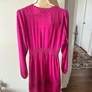 Aqua Fucsia Pink Dress S